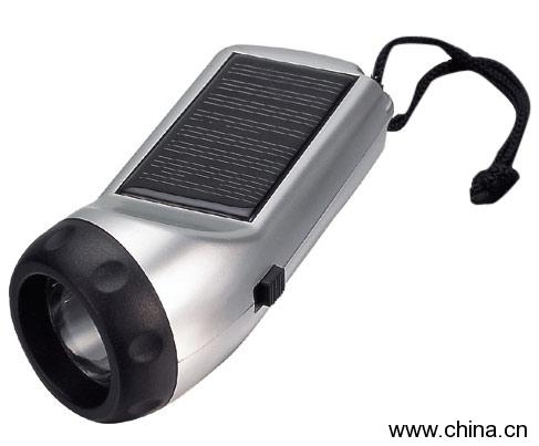 LED Solar Power Flashlight