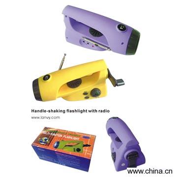 Shaking Flashlight With Radio