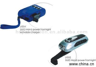 LED Dynamo Torch With Mobile Charger