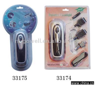 Dynamo LED Flashlight with Mobile Phone Charger