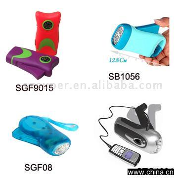 Hand Pressing LED Flashlight