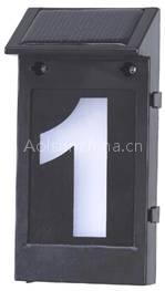 solar house number light