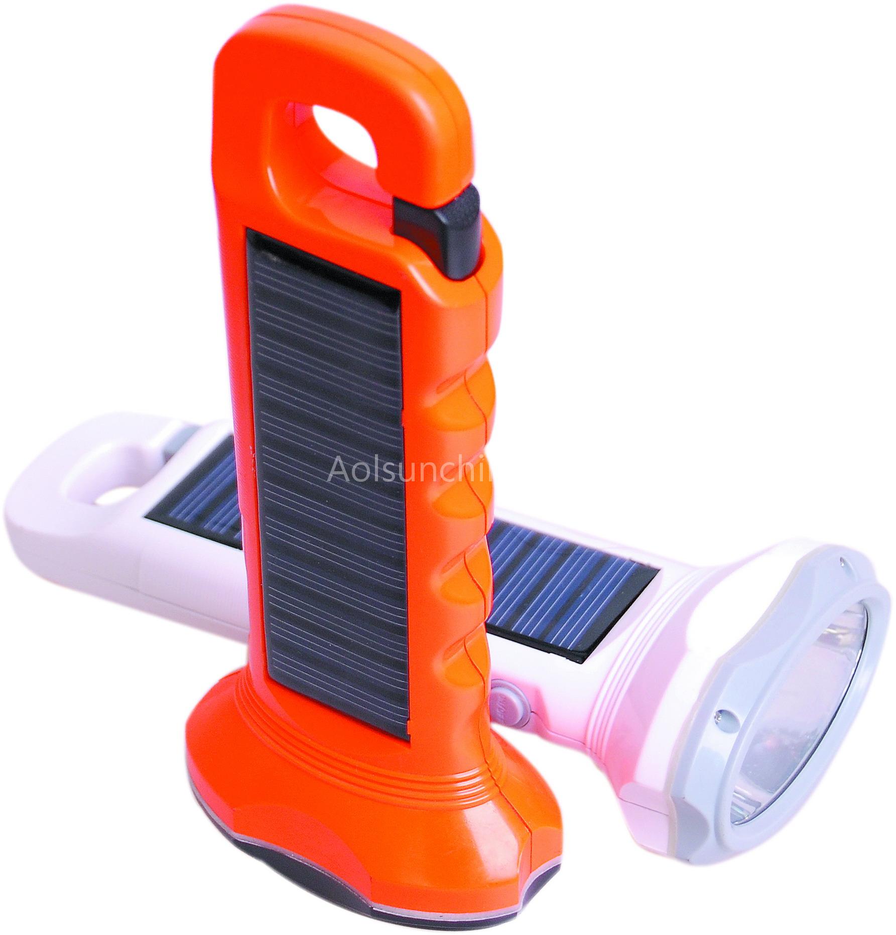 solar LED flashlight