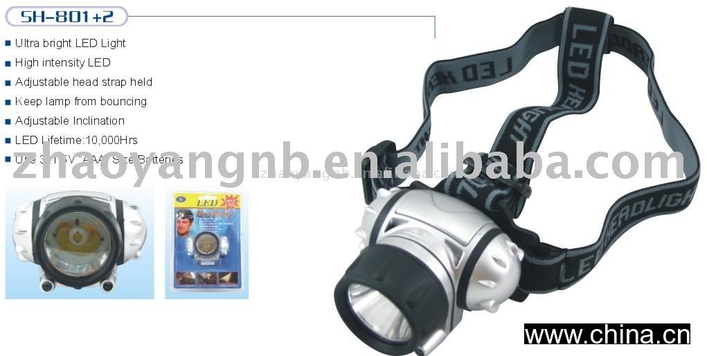 LED Headlamps(1 Watt lamp+2 Red LED)