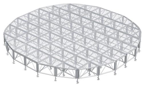 glass stage,transparent stage,moving stage,mobile stage