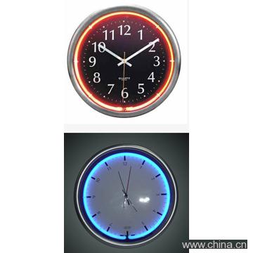 Neon Lighting Clock