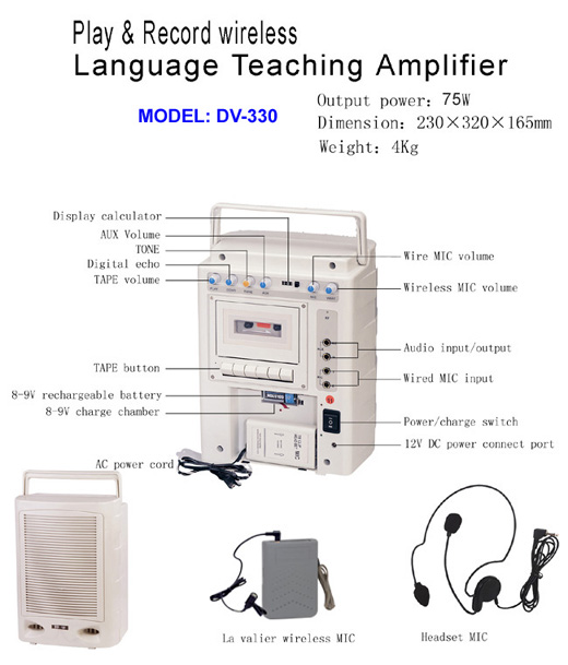 China (Mainland) Language Teaching Amplifier