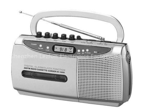 AM/FM Digital Radio Cassette Recorder