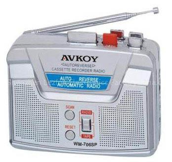 FM Radio Cassette Recorder with Auto-reverse