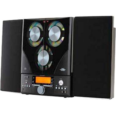 Spain Fisher Slim-2000b 3-disc Cd Changer With AM / FM Radio & Alarm