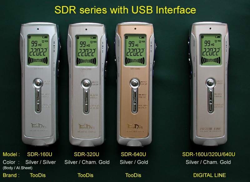 South Korea 38 Hour Digital Voice Recorder W/USB