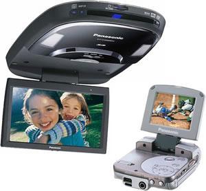 United Kingdom Panasonic Pkg-av1 Flipdown DVD Player