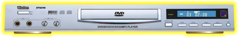 China (Mainland) Slim DVD Player W/Built-in 5.1.Channel