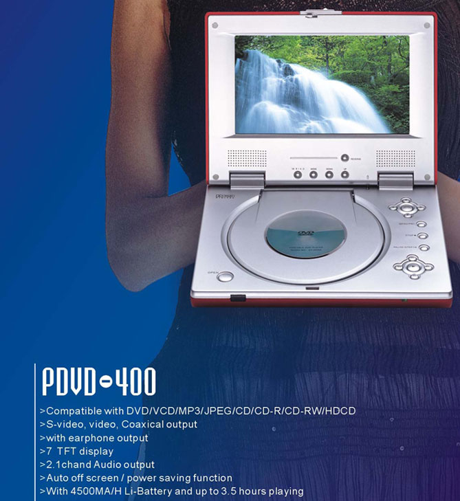 Taiwan Portable Dvd Player --- 7 Tft