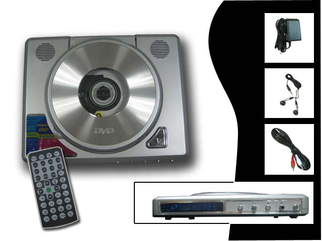 Taiwan Portable DVD/VCD/CD/CD-RW/MP3 Player With Built-in Speaker