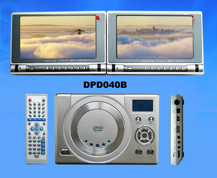 Hong Kong Portable Divx Player With Two 7inch TFT Monitors