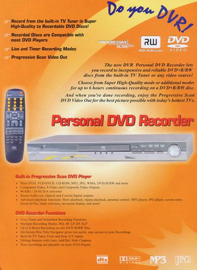 China (Mainland) DVD Recorder
