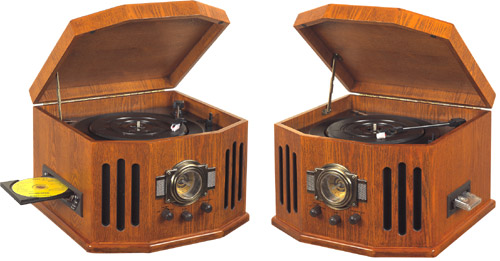 Taiwan Antique Wooden Phonograph / CD Player