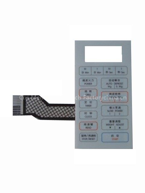 LCD tactile membrane switches