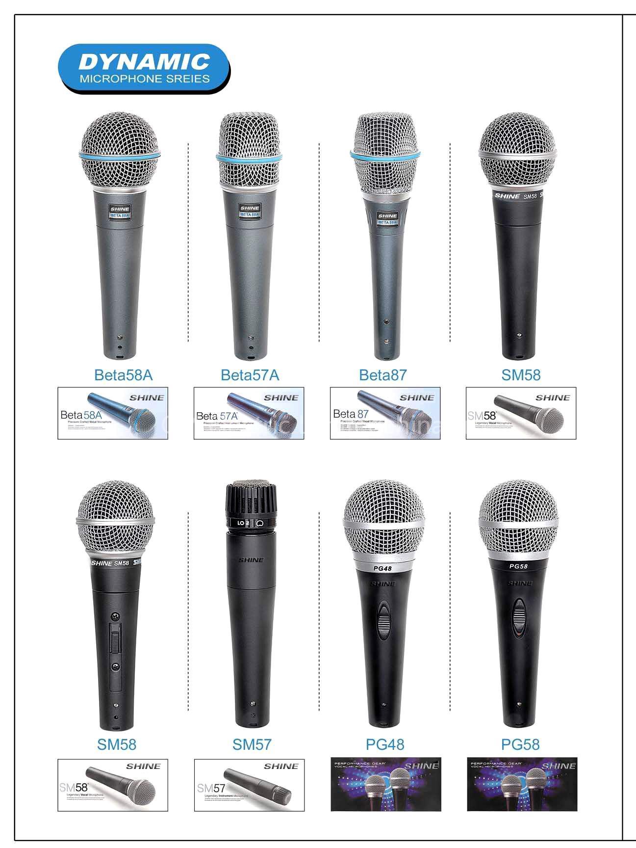 Microphone (Quality similar to shure SM58, BETA58A, BETA87, BETA52A, BETA56A, 55SH)