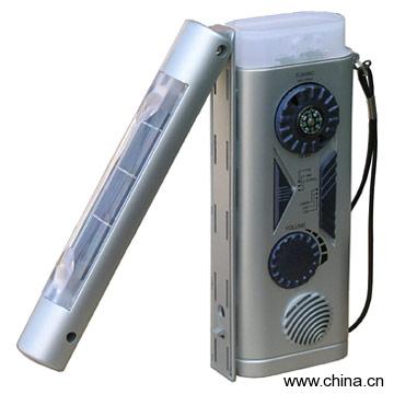 Dynamo and Solar Powered AM/FM Radio