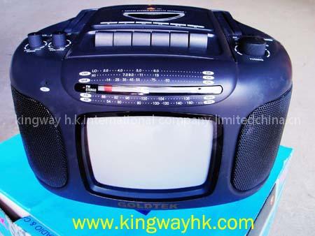 closeout,stocklot of TV/RADIO/CASSETTE RECORDER,excess inventroy
