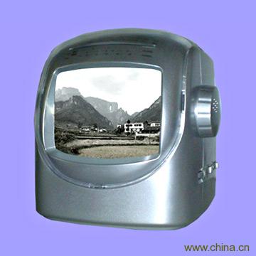 5.5" B W Mini TV With FM AM Radio