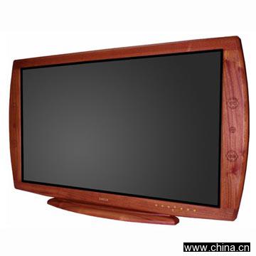 46' LCD HDTV (Embedded in Natural Wood, Beech and Sapele Wood Optional)