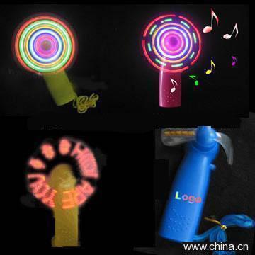 Flashing Mini Fans With Message