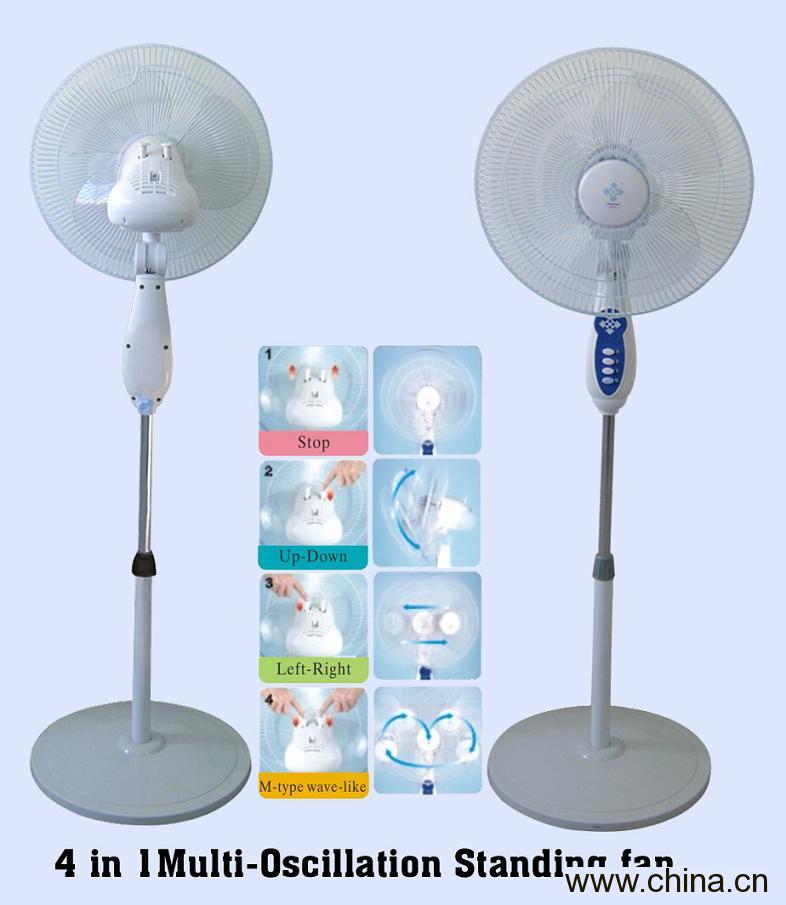 4-In-1 Oscillating Standing Fan