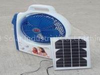 Solar Electric Fan with Light
