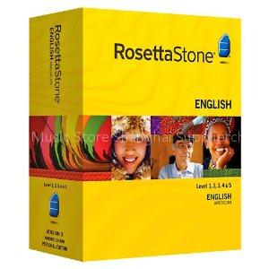 Rosetta Stone English (US) Levels 1,2,3,4 & 5 Set with Audio Companion