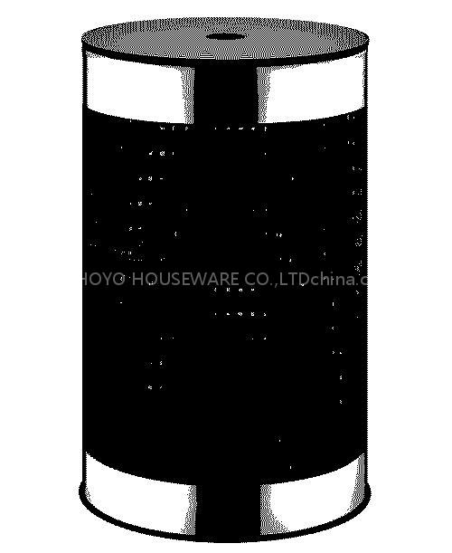 rattan garbage bin