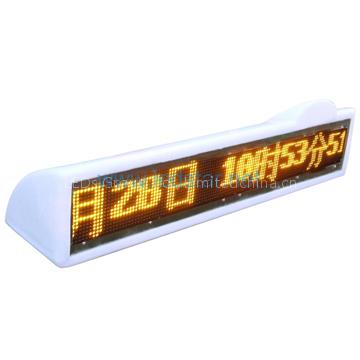 LED Taxi Message Sign, used on the car top!
