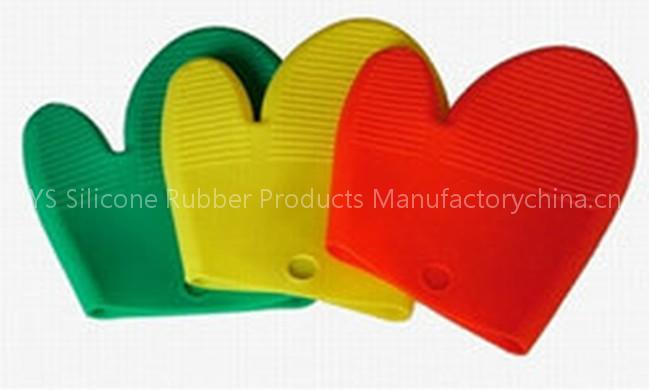 Anti-heat Pot Holder, Heat Proof Gloves, made of silicone rubbe
