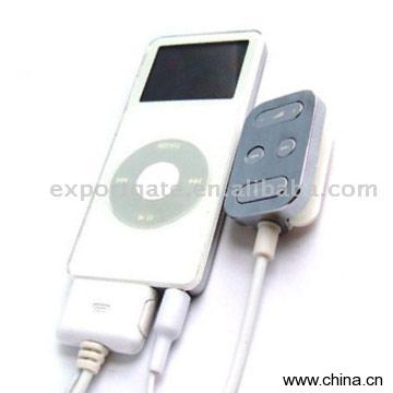 Remote Control with Earphone for iPod