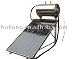 compact non pressure flat panel solar water heater