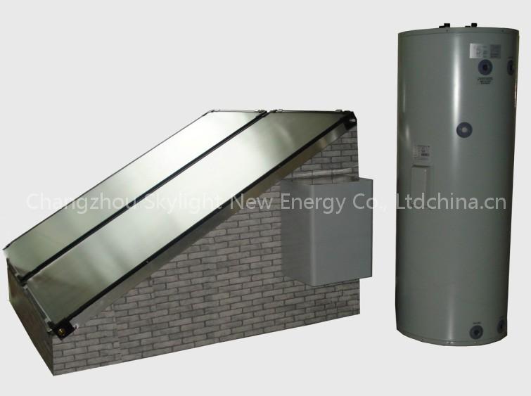 Split Flat Plate Solar Heating System