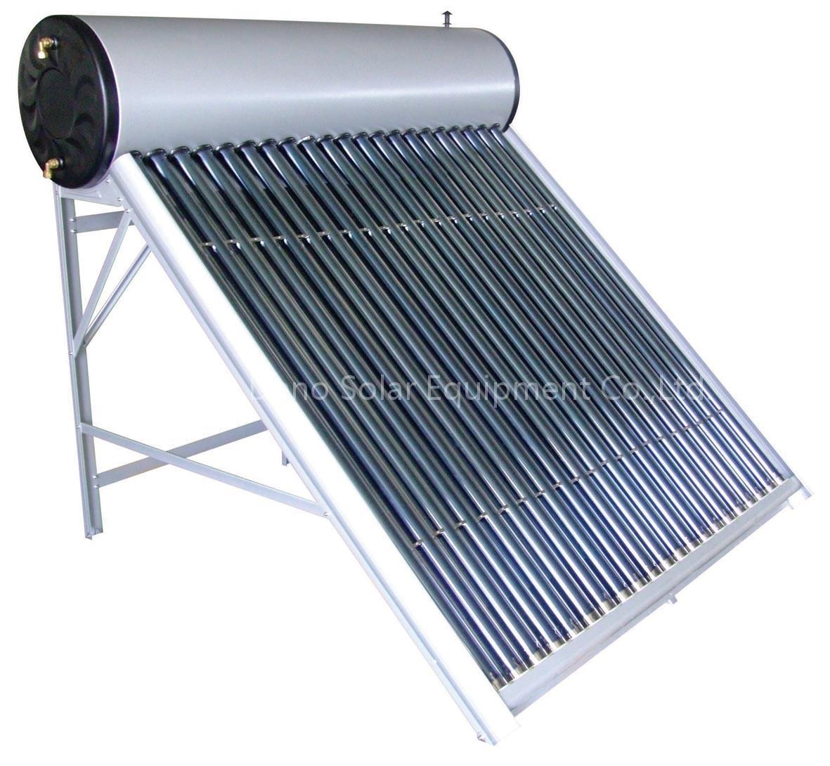 Evactudated tube solar water heater
