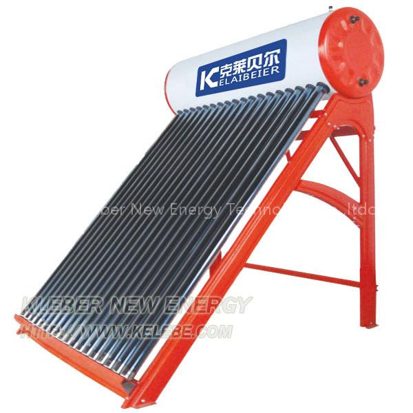 Compact nonpressure solar water heater