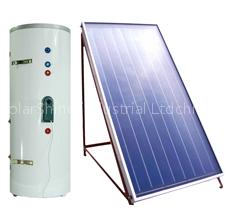 Split solar water heating system
