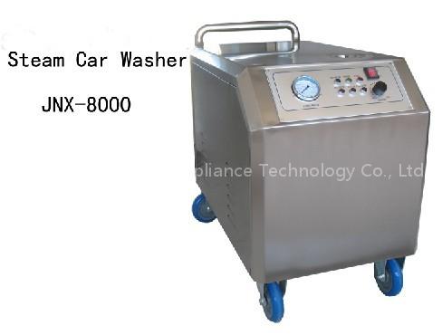 steam washing car