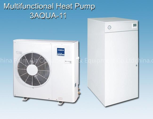 Multifunctional low ambient temp heat pump