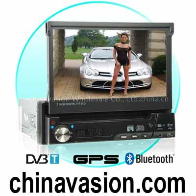 1-DIN GPS Media Player with 7 Inch Touch Screen and DVB-T