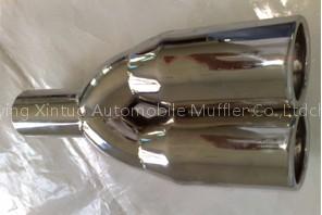 Stainless steel exhaust muffler tip