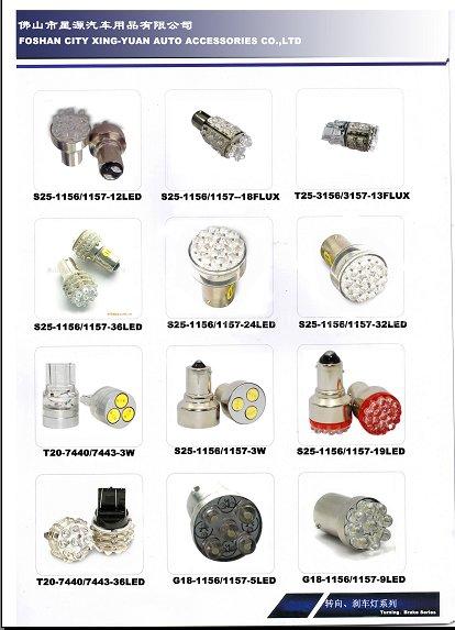 led car light or led auto lamp OF tial light or turn light or brake light