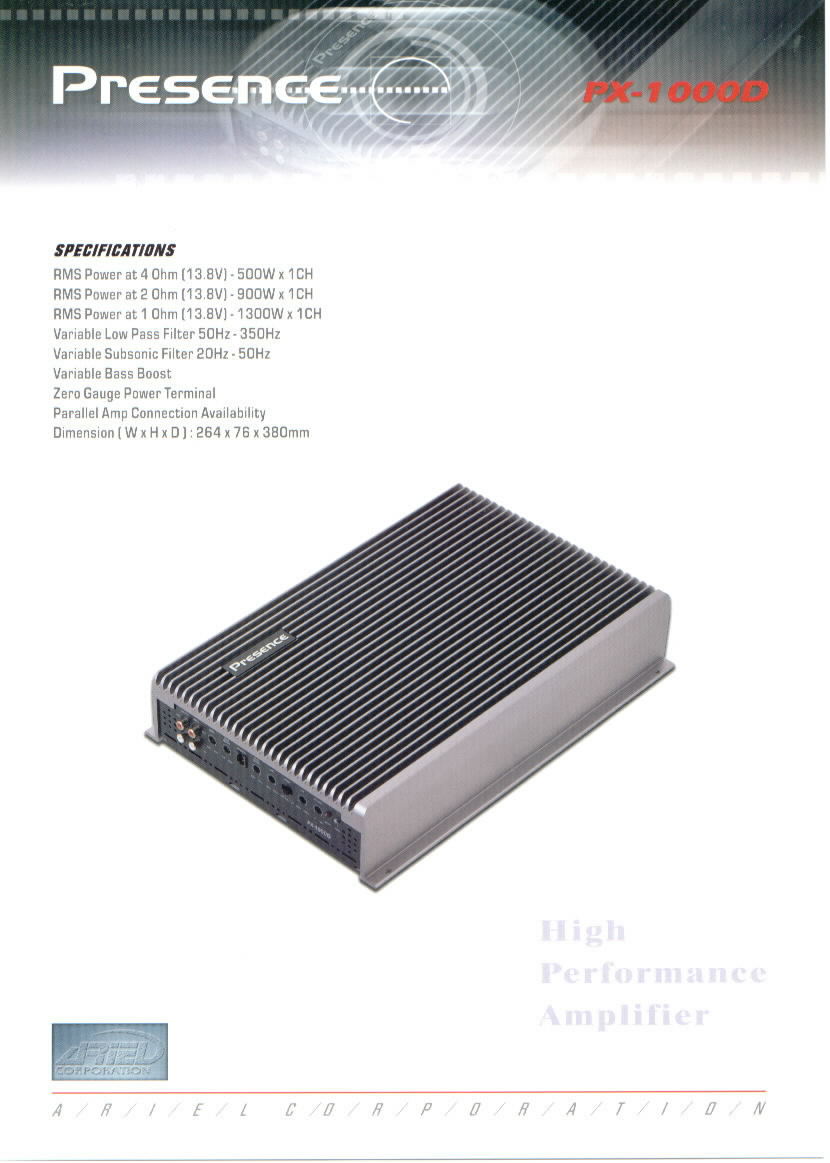 United States Px-1000d Amplifier