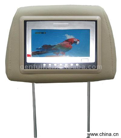 7" TFT LCD Headrest DVD Player with Pillow