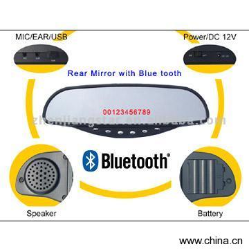 Auto Rearview Mirror with Bluetooth