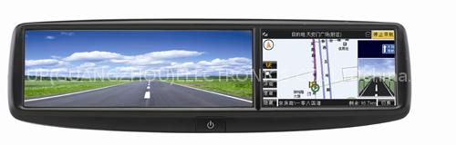 4 inch rearview mirror monitor with GPS